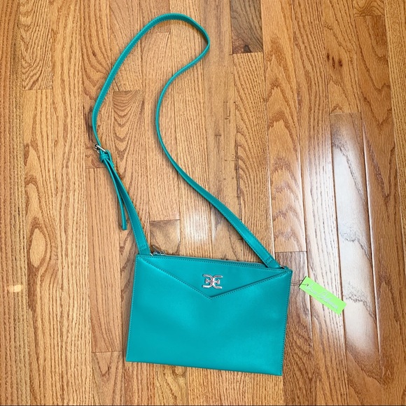 Sam Edelman Teal Crossbody Purse euc - Picture 1 of 7
